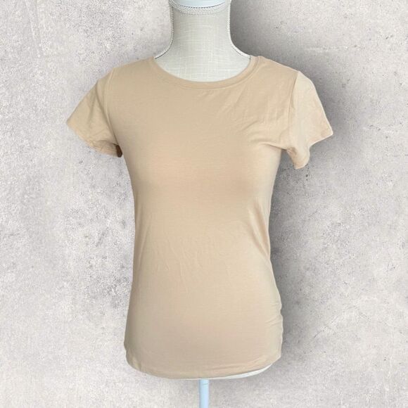 Fashion Nova Tops - Fashion Nova | NWT Lily Crew neck T-shirt in Khaki Size M Medium
